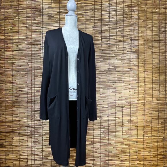 Jones New York Button Up Tie Waist Dress or Cardigan size XL - Picture 3 of 9